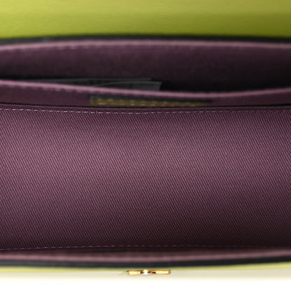 Versace Grained Calfskin Medusa Shoulder Bag Citron 5 of 10