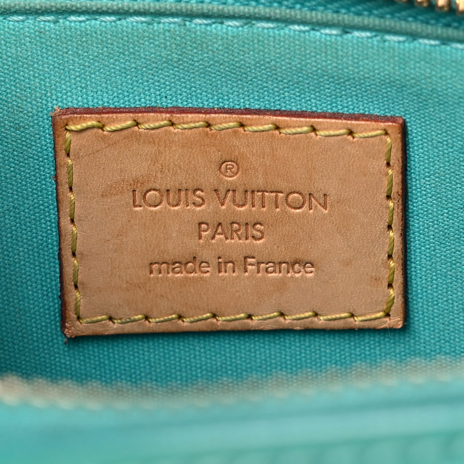 Louis Vuitton Vernis Alma BB Blue Lagon 6 of 16