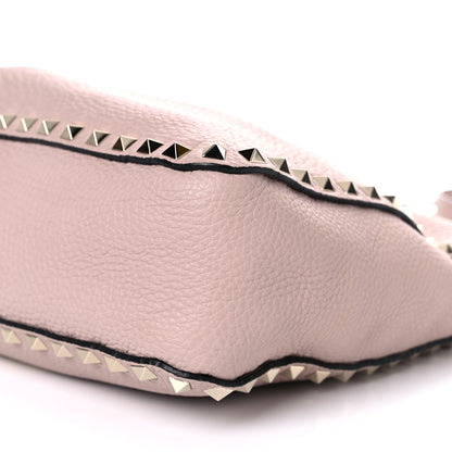 Valentino Garavani Pebbled Calfskin Small Rockstud Flip-Lock Messenger Bag Water Rose 8 of 10
