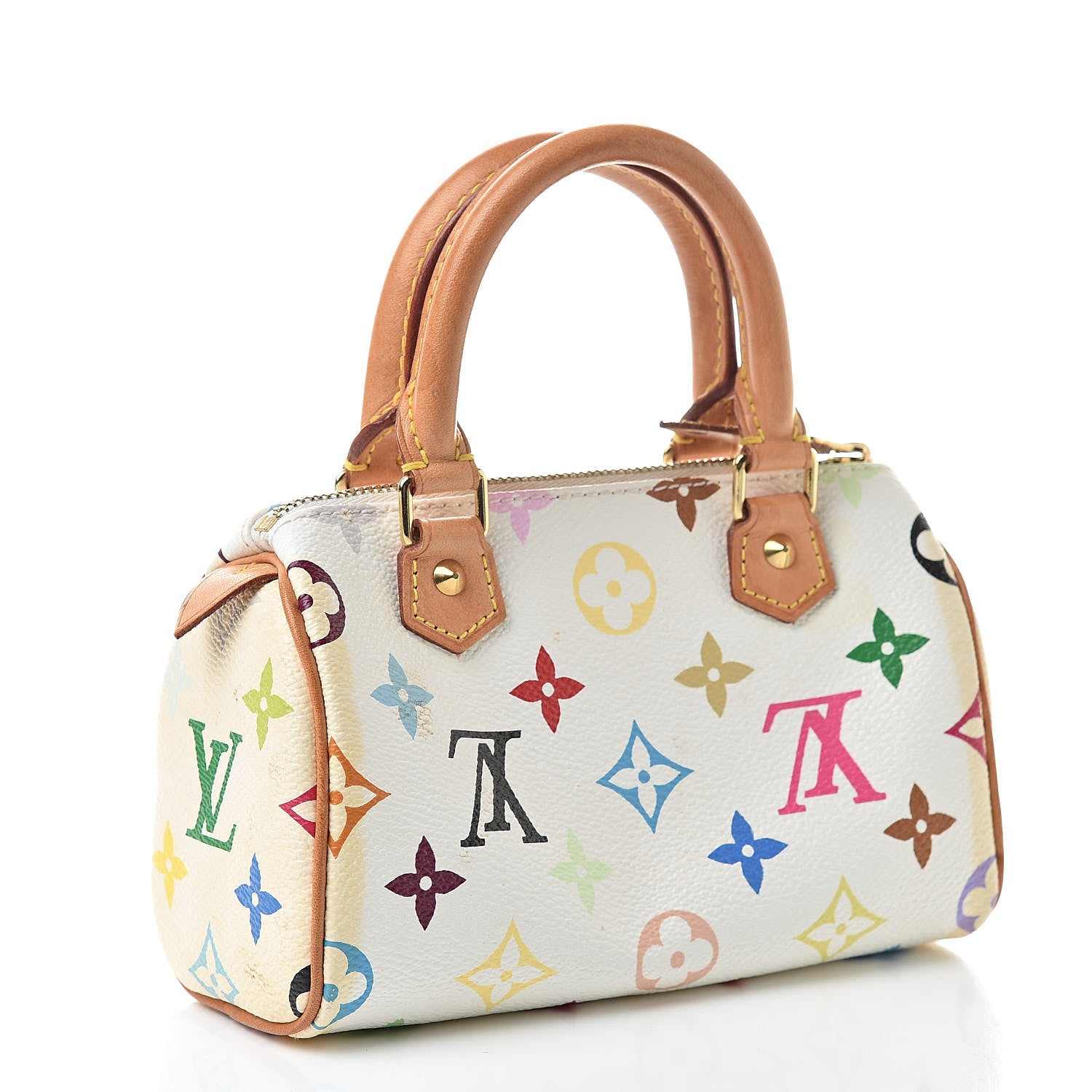 Louis Vuitton Monogram Multicolor Mini Sac HL Speedy White 3 of 11