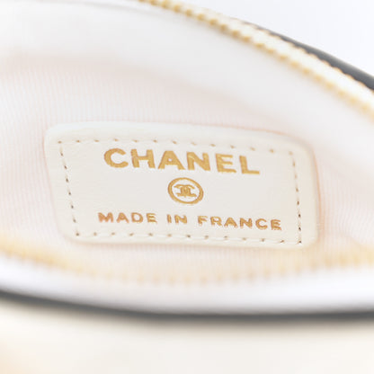 Chanel Canvas Calfskin Tennis Racket Mini Bag White Black 7 of 11