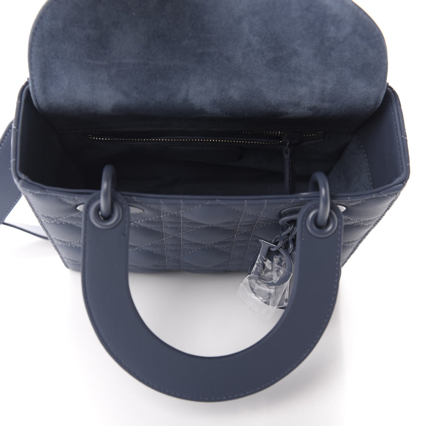Ultra Matte Calfskin Cannage Small My ABCDior Lady Dior Dark Denim Blue