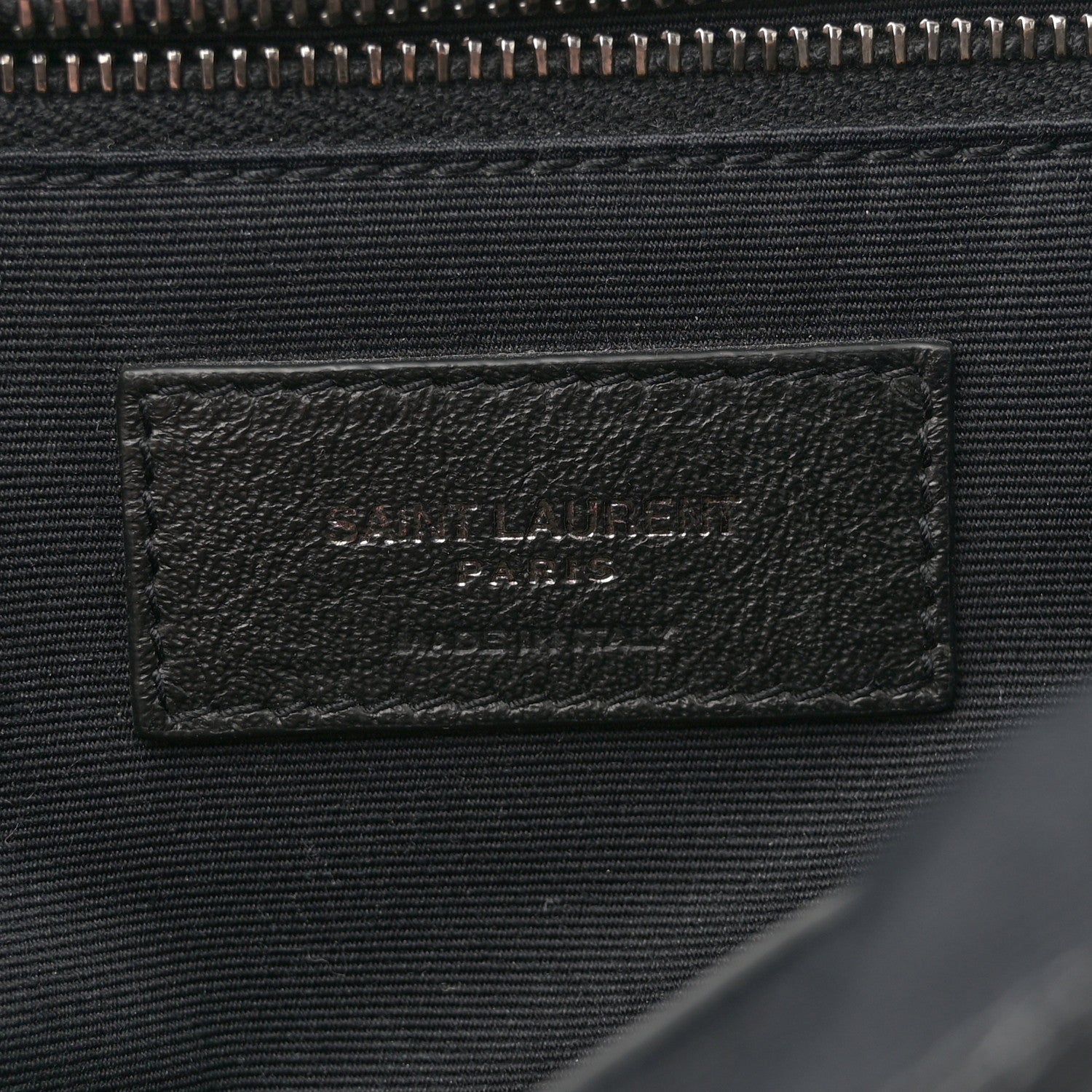 Saint Laurent Crinkled Calfskin Matelasse Monogram Large Niki Chain Satchel Black 6 of 10
