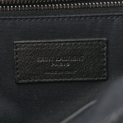 Saint Laurent Crinkled Calfskin Matelasse Monogram Large Niki Chain Satchel Black 6 of 10