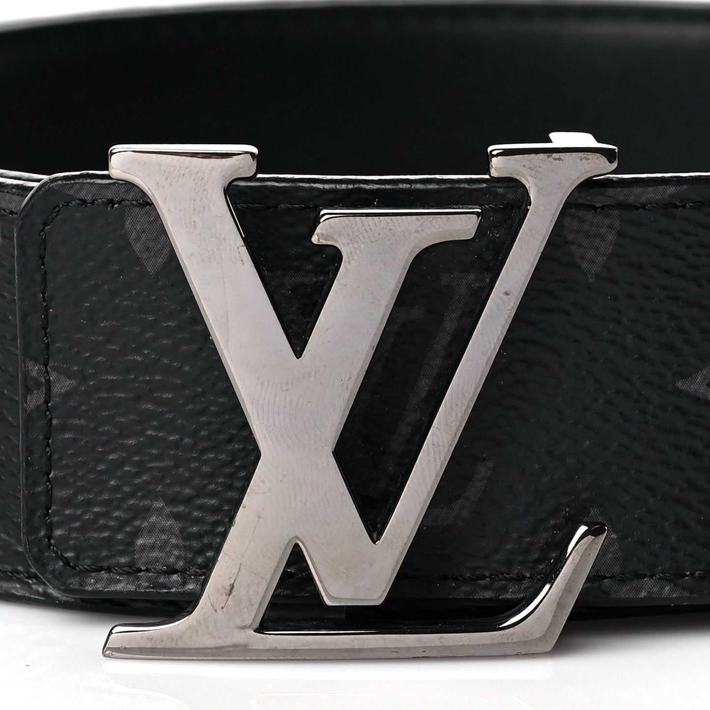 Monogram Eclipse Taigarama 40mm LV Initiales Reversible Belt 90 36 Black