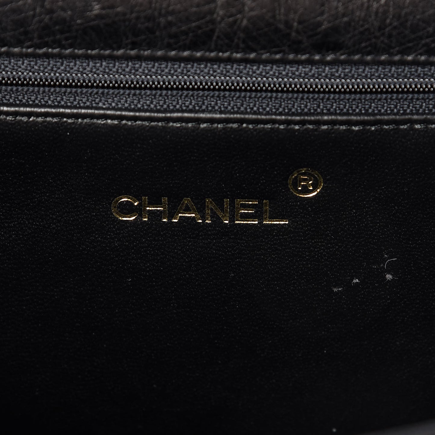 Ostrich Medium Single Flap Black