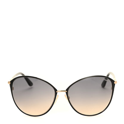 Tom Ford Penelope Vintage Round Sunglasses TF320 Black 2 of 7