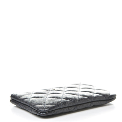 Chanel Caviar Quilted Small Cosmetic Case Navy 4 of 8