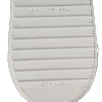 Louis Vuitton Lambskin Embossed Monogram Time Out Sneakers 38 White 8 of 10
