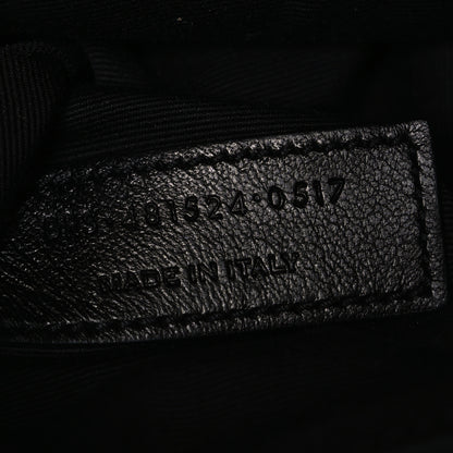 Saint Laurent Grain De Poudre Monogram Toy West Hollywood Fold-Over Bag Black 7 of 10