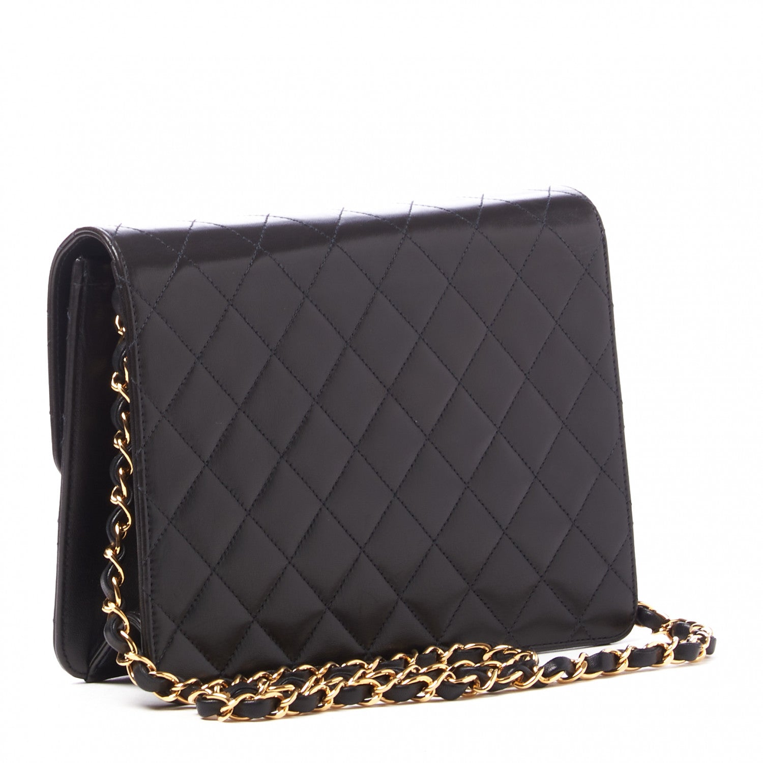 Chanel Lambskin Quilted Small Single Flap Black 2 of 10