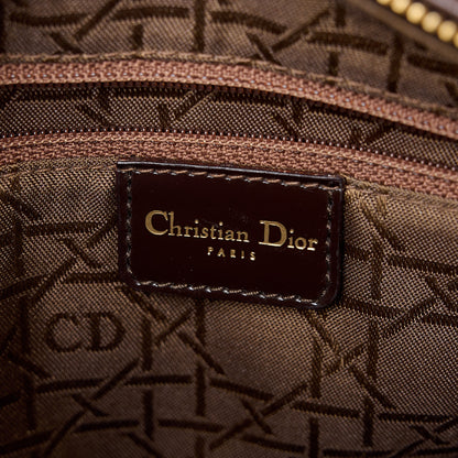 Christian Dior Patent Pony Hair Leopard Print Medium Lady Dior 7 of 11