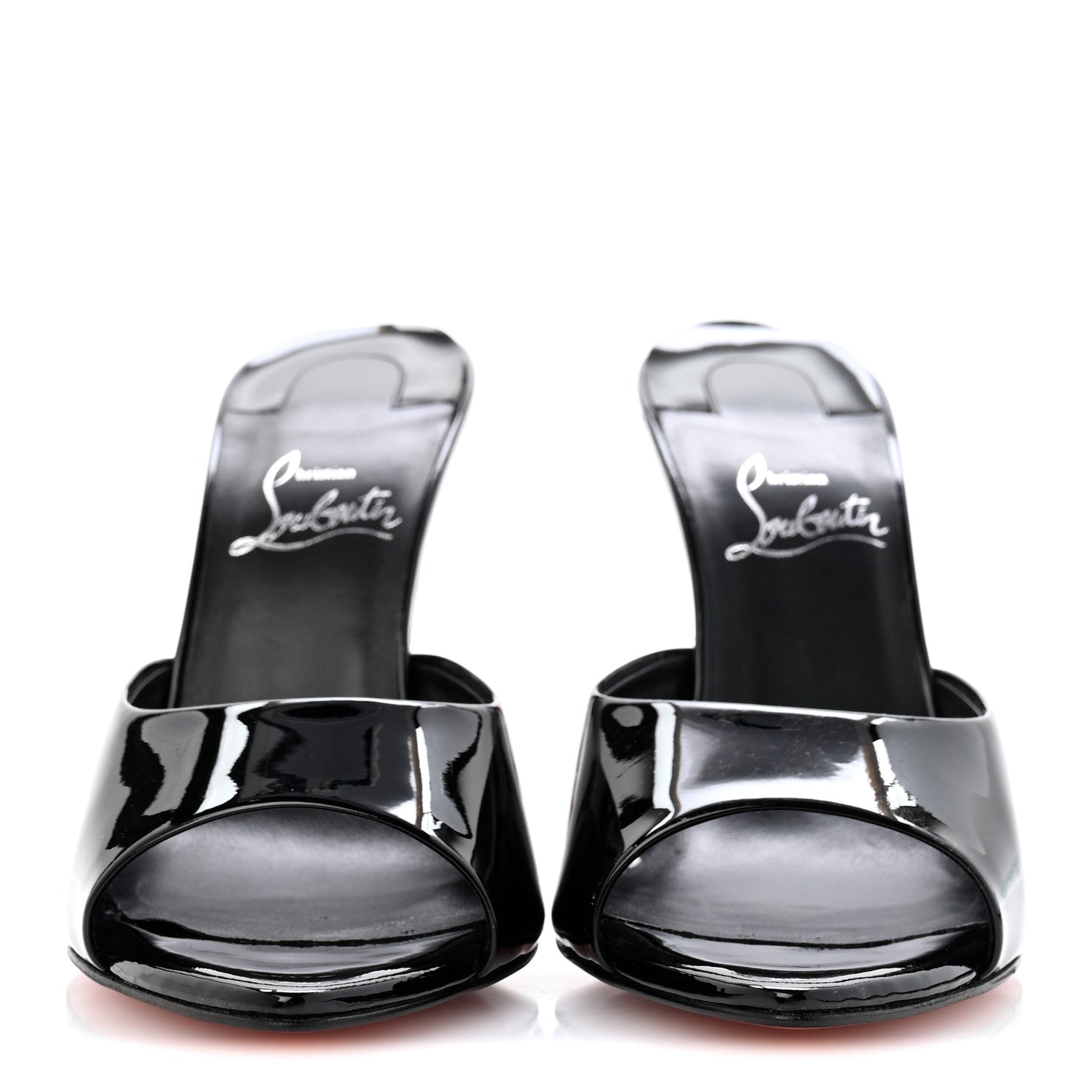 Christian Louboutin Patent Miss Z 100 Mule 38.5 Black 3 of 10