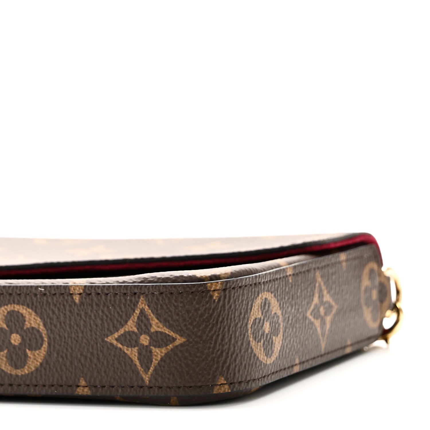 Louis Vuitton Monogram Pochette Felicie Chain Wallet Fuchsia 10 of 11