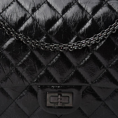 Chanel Glazed Calfskin Quilted 2.55 Reissue 226 Flap So Black 11 of 11