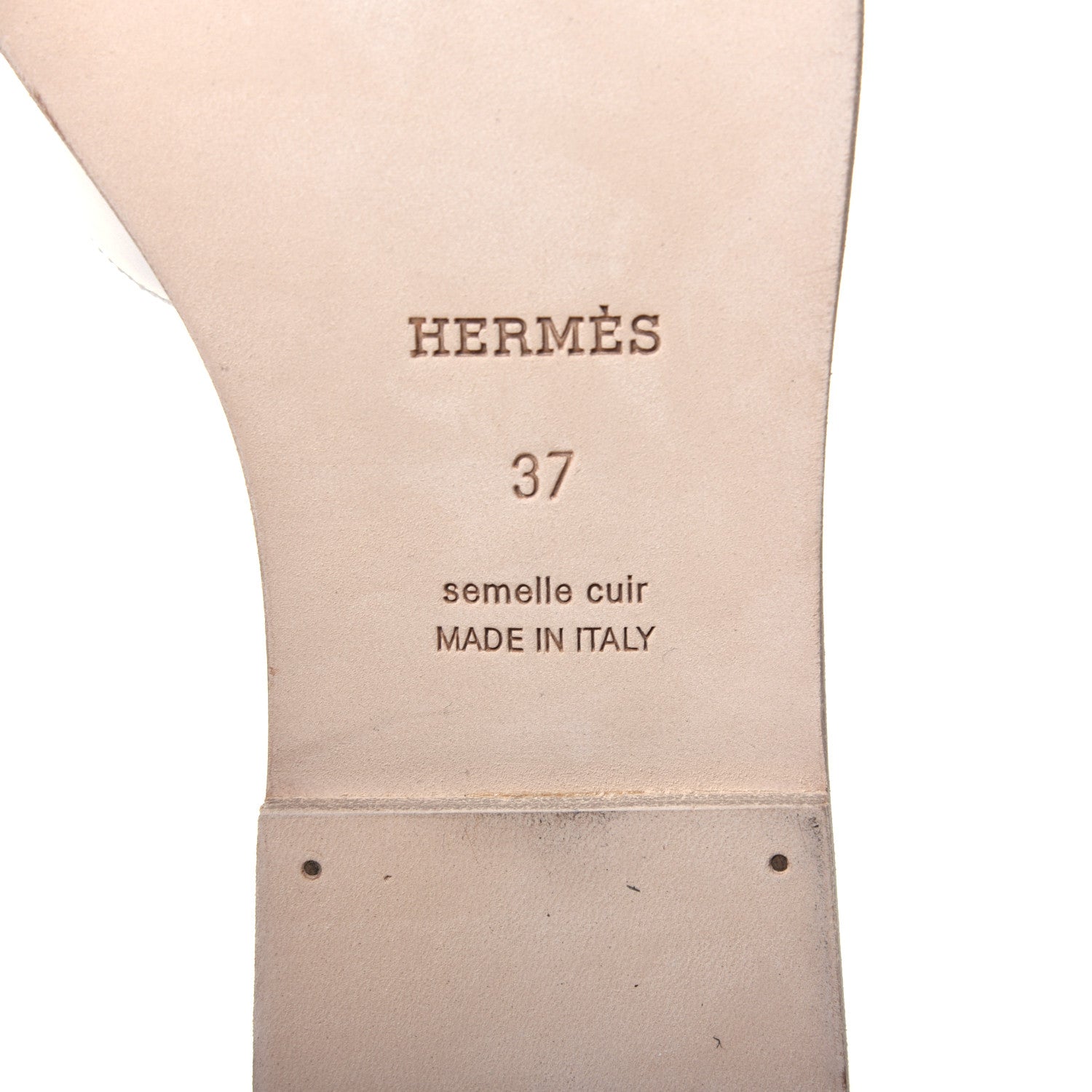 Hermes Faubourg Rainbow Oran Sandals 37 White Multicolore 8 of 15