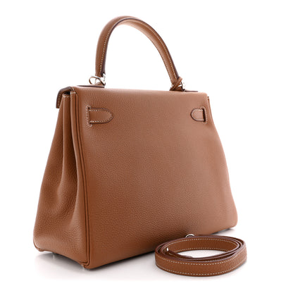 Hermes Togo Kelly Retourne 28 Gold 3 of 11