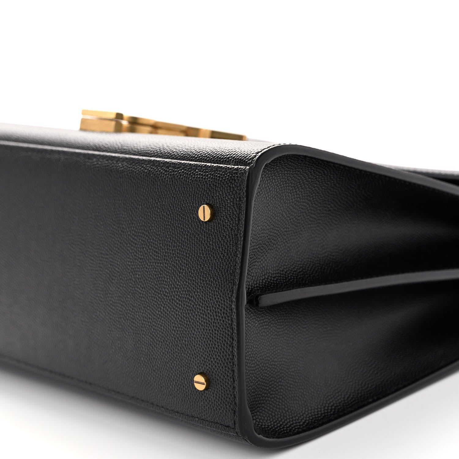 Saint Laurent Grain de Poudre Medium Classic Monogram Cassandra Top Handle Black 9 of 10
