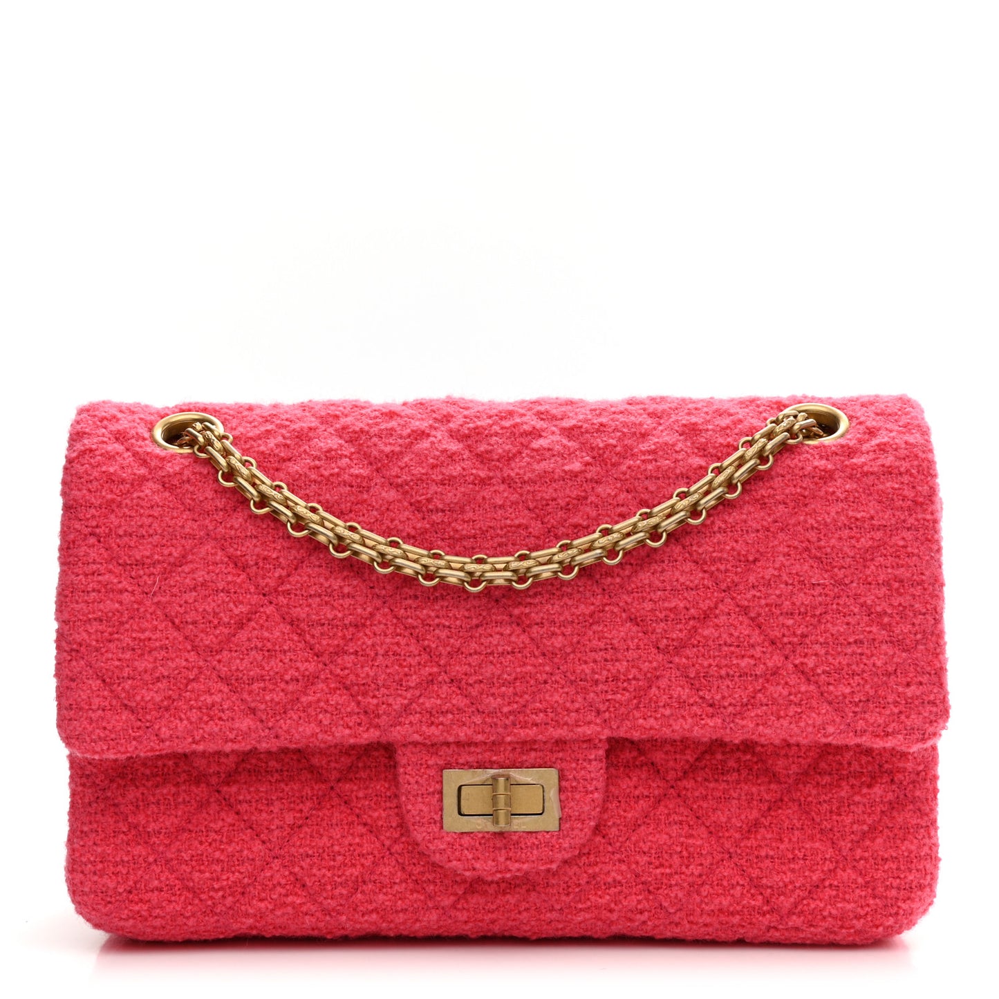 Wool Tweed Quilted 2.55 Reissue 225 Flap Pink