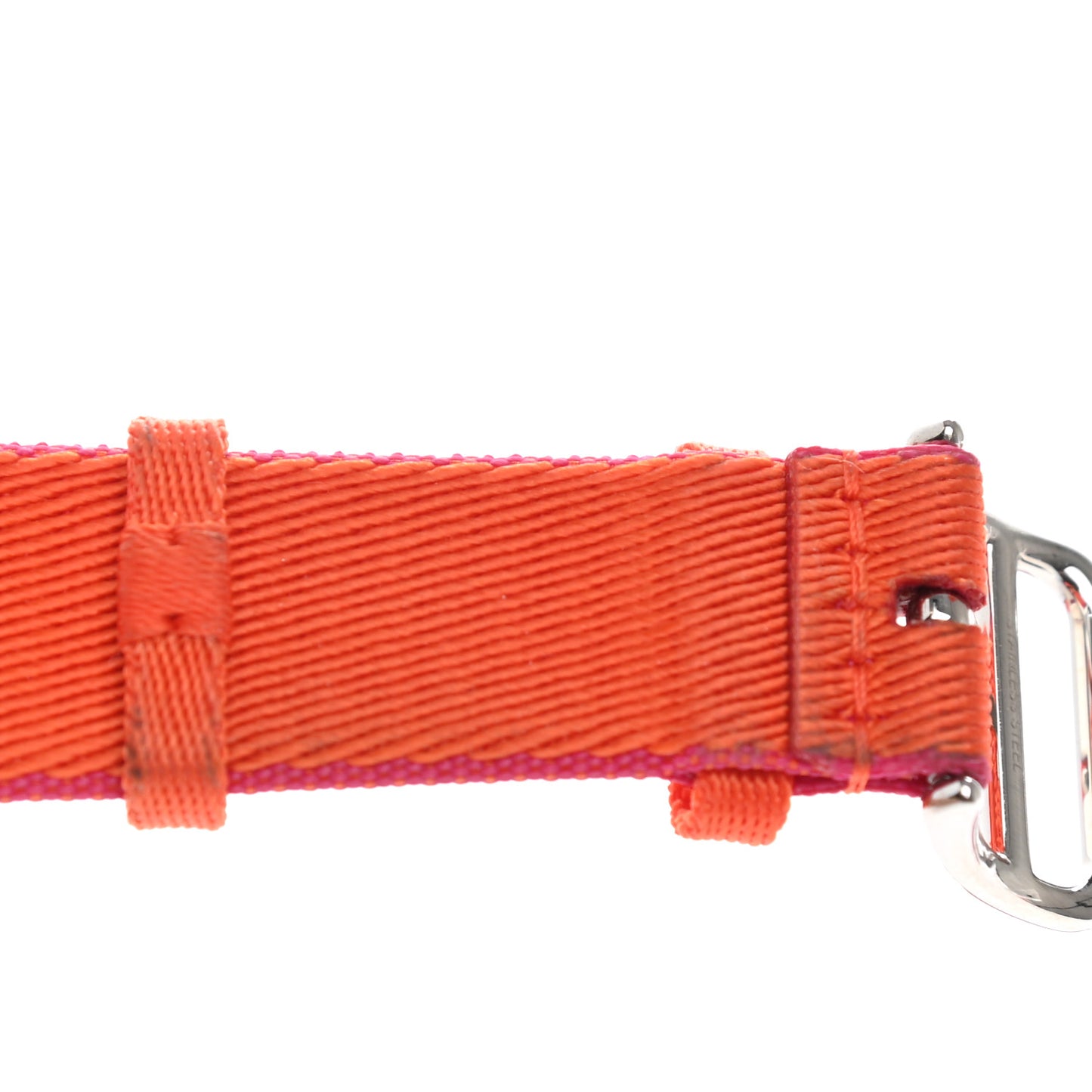 Nylon Weave Apple Watch Single Tour Band 40mm Orange Rose Mexico