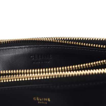 Celine Lambskin Large Trio Crossbody Bag Navy Blue 8 of 9