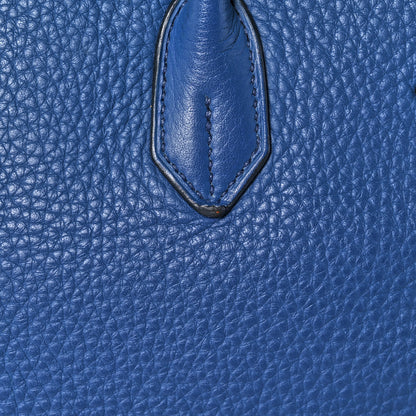 Hermes Taurillon Clemence Birkin 35 Bleu Brighton 37 of 43