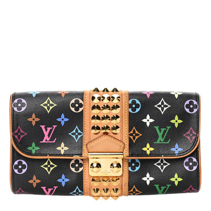 Louis Vuitton Monogram Multicolor Courtney Clutch Black 1 of 7