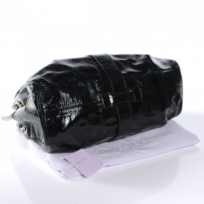 Jimmy Choo Crushed Patent Leather Ramona Tote Black 4 of 6