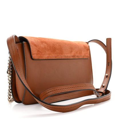 Chloe Suede Calfskin Small Faye Shoulder Bag Tobacco 2 of 10