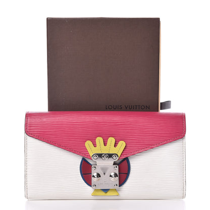 Louis Vuitton Epi Tribal Mask Sarah Wallet Pivoine 9 of 9