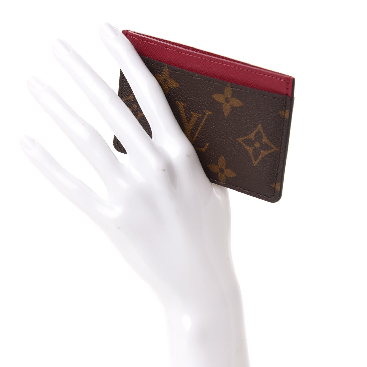 Monogram Card Holder Fuchsia