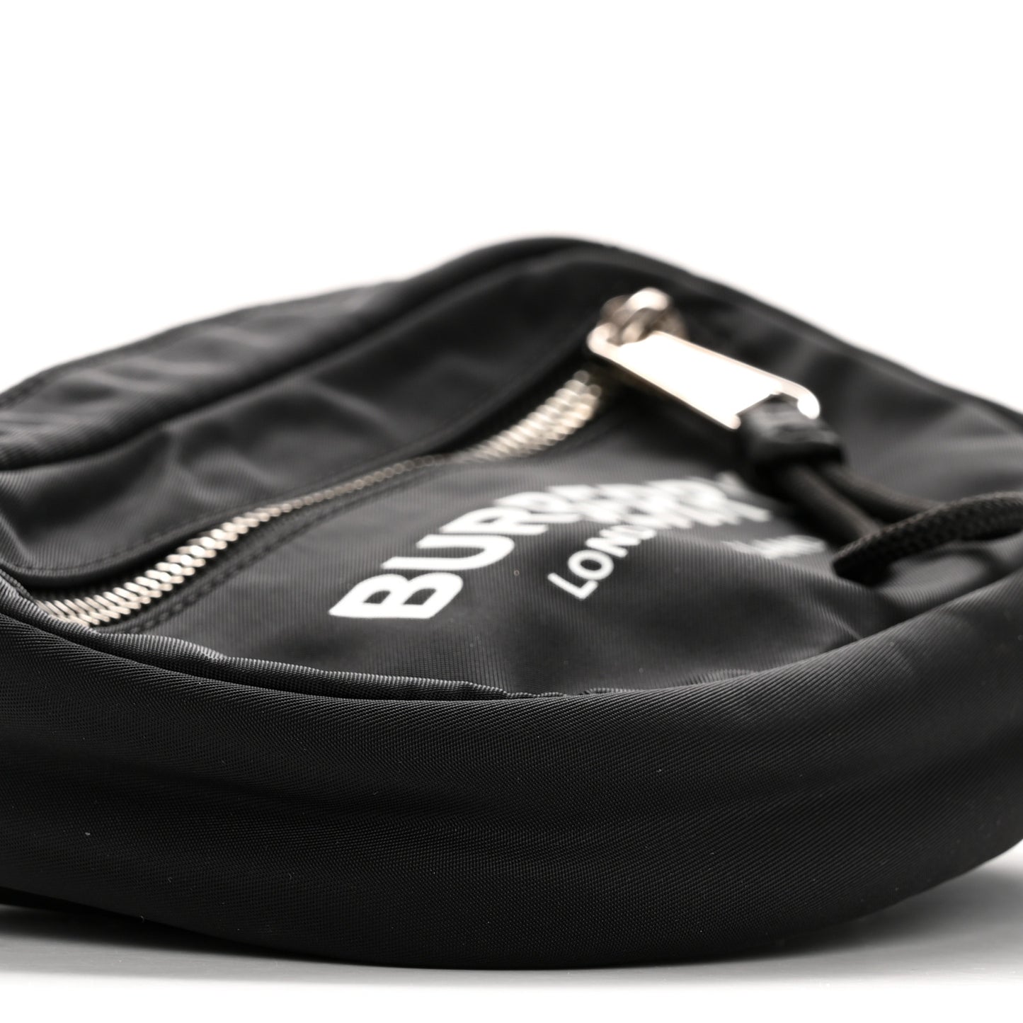 Econyl Logo Print Small Cannon Bum Bag Black