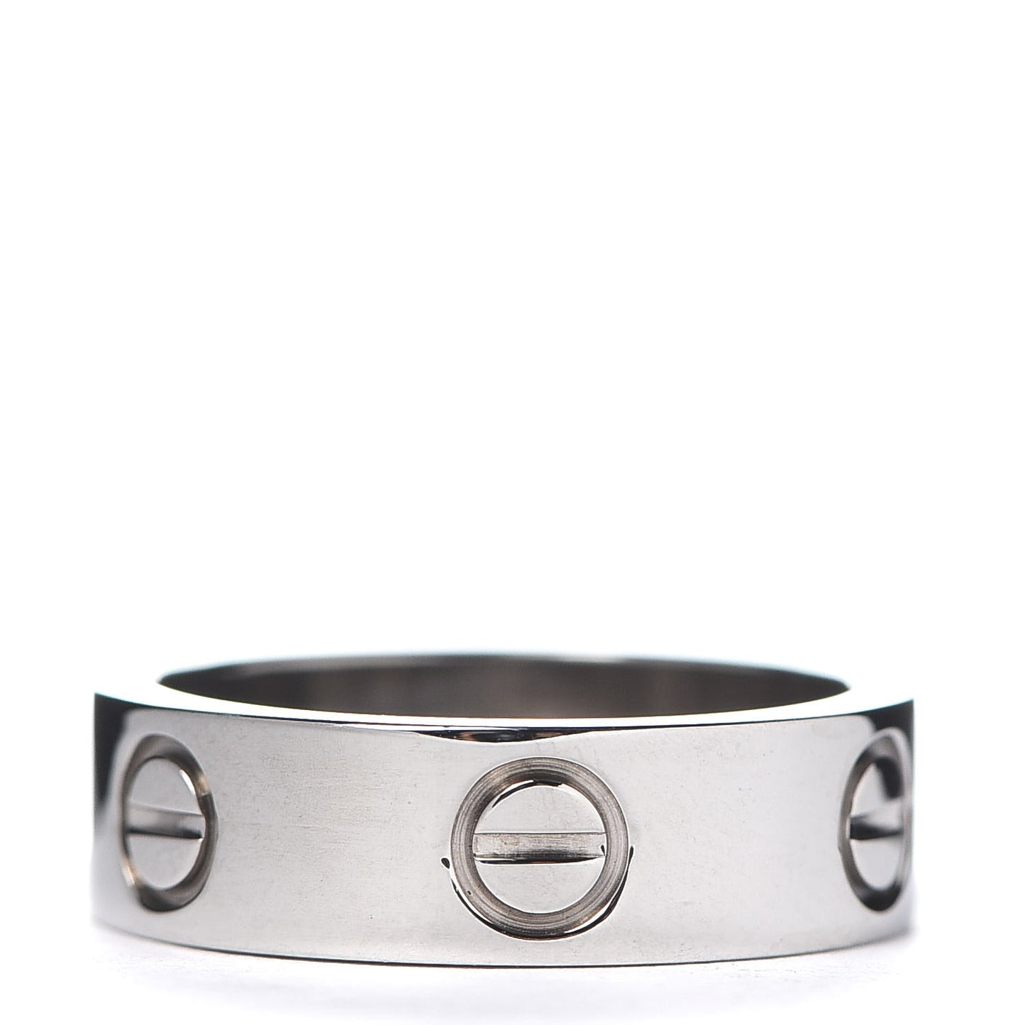 18K White Gold 5.5mm LOVE Ring 50 5.25