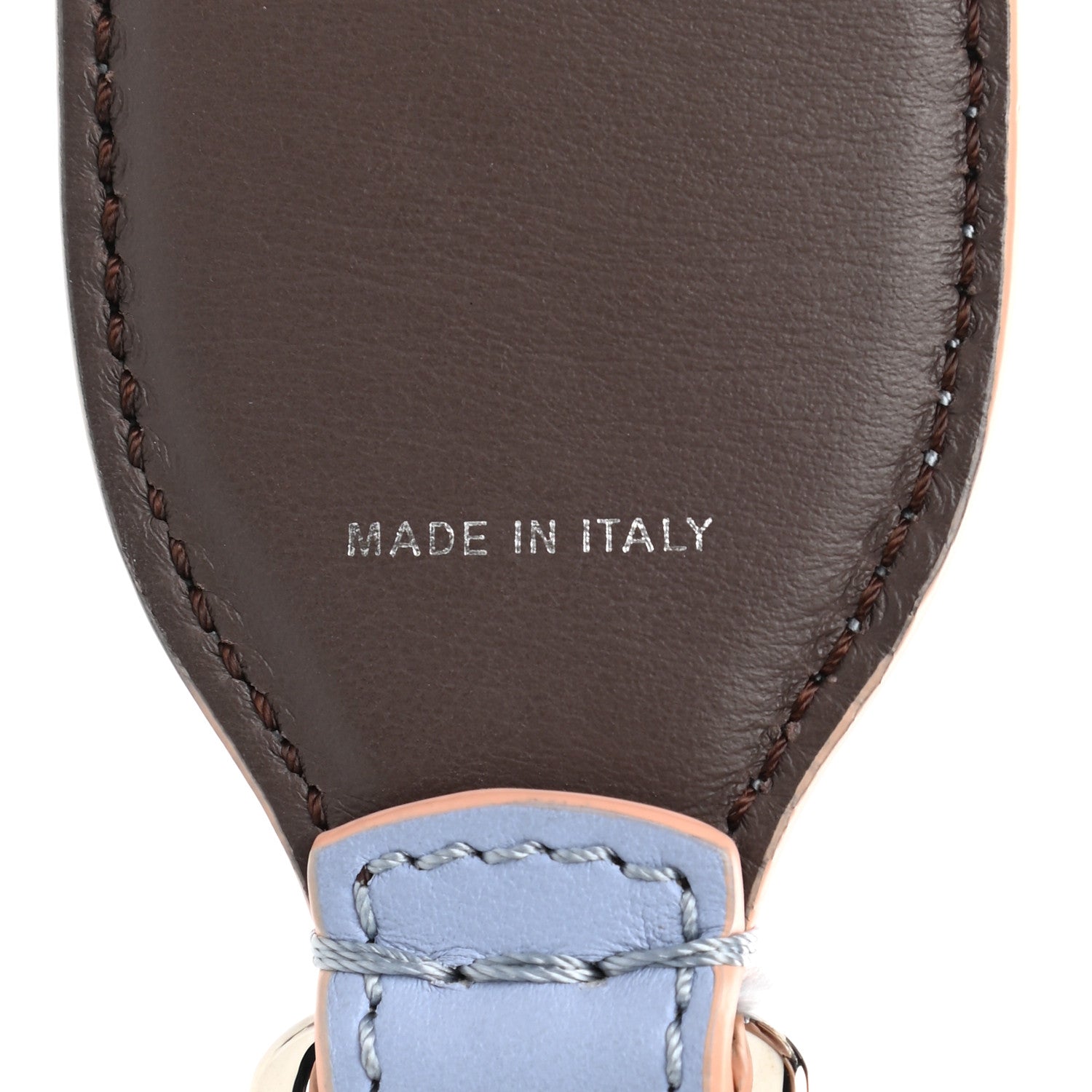 Fendi Vitello Century Plexiglass Bi-Color Studded Strap You Azzurro Sky Multicolor 4 of 5