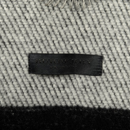 Burberry Cashmere Wool Mega Check Cape Scarf Scarf Grey 3 of 3