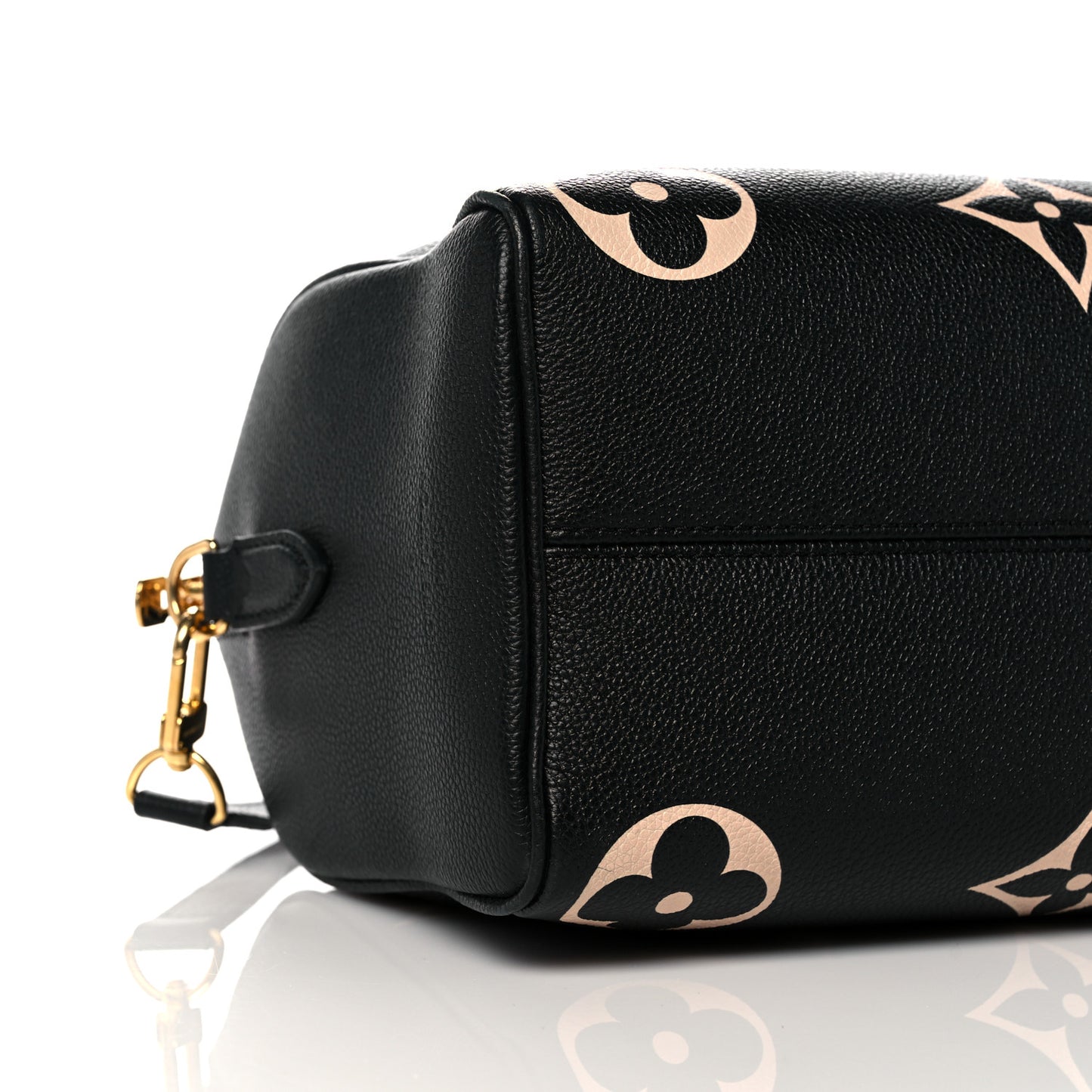 Empreinte Monogram Giant Speedy Bandouliere 25 Black Beige