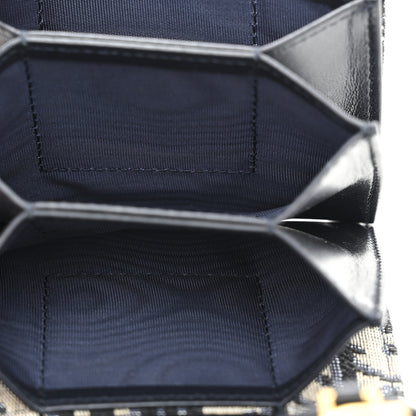 Christian Dior Oblique Saddle 5-Gusset Card Holder Blue 5 of 8