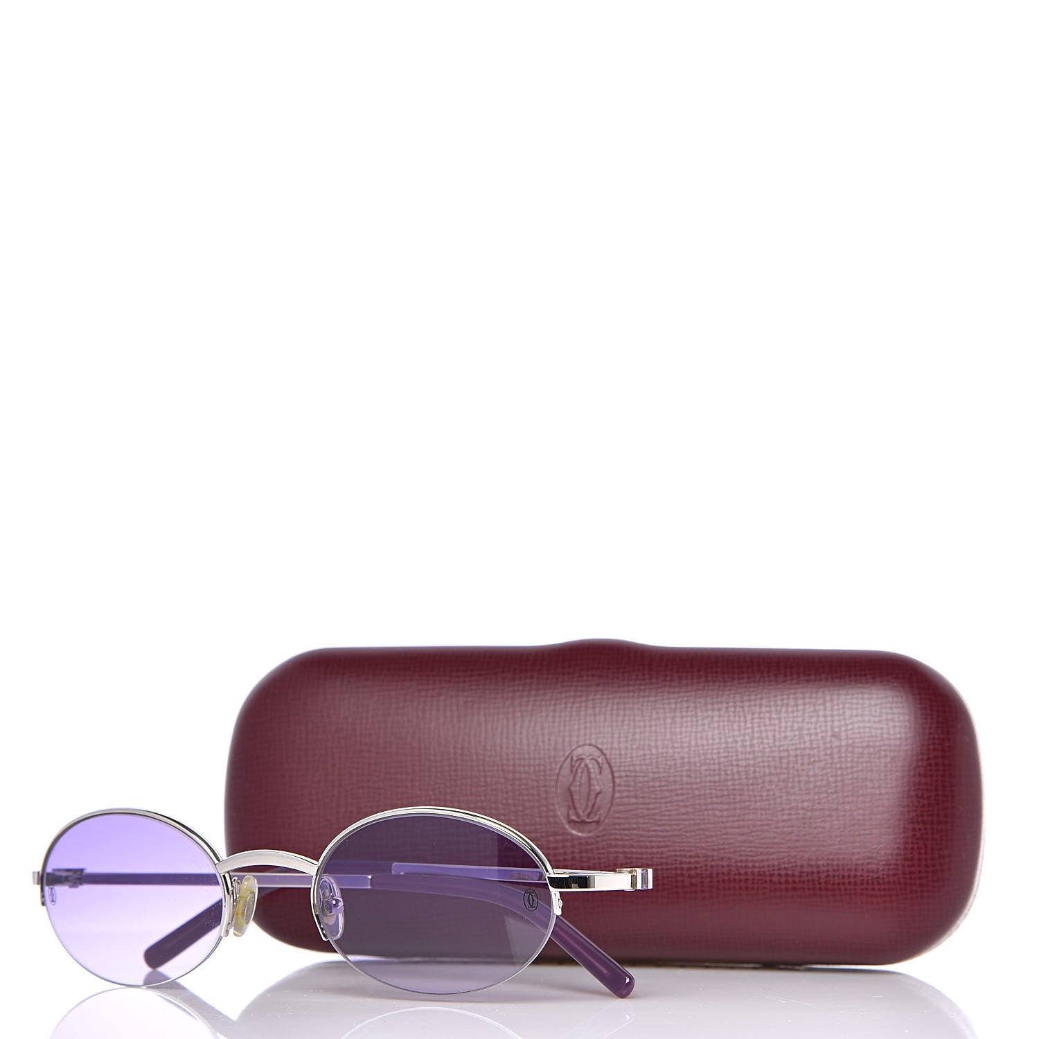 Cartier Amethyst Oval Sunglasses T8100512 Purple 8 of 8