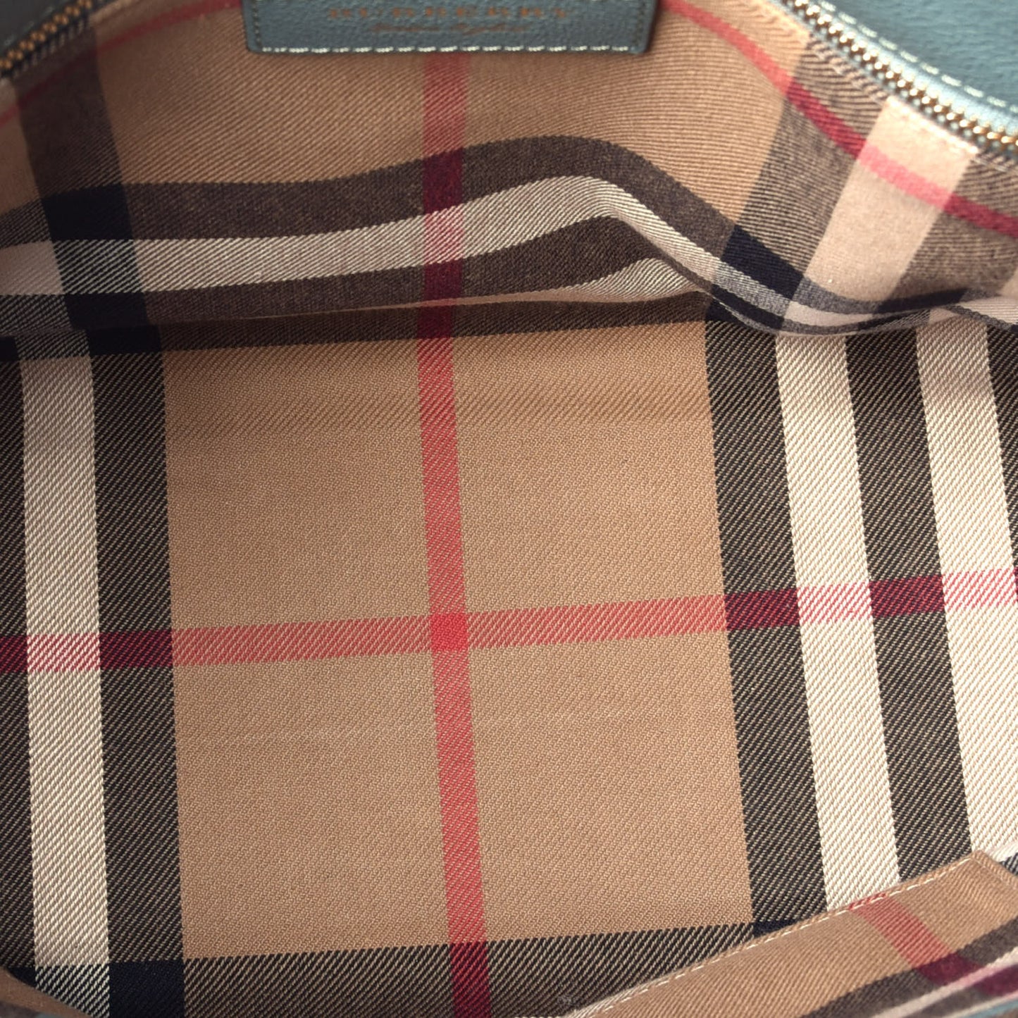 Soft Grain Calfskin Medium Buckle Tote Celadon Blue
