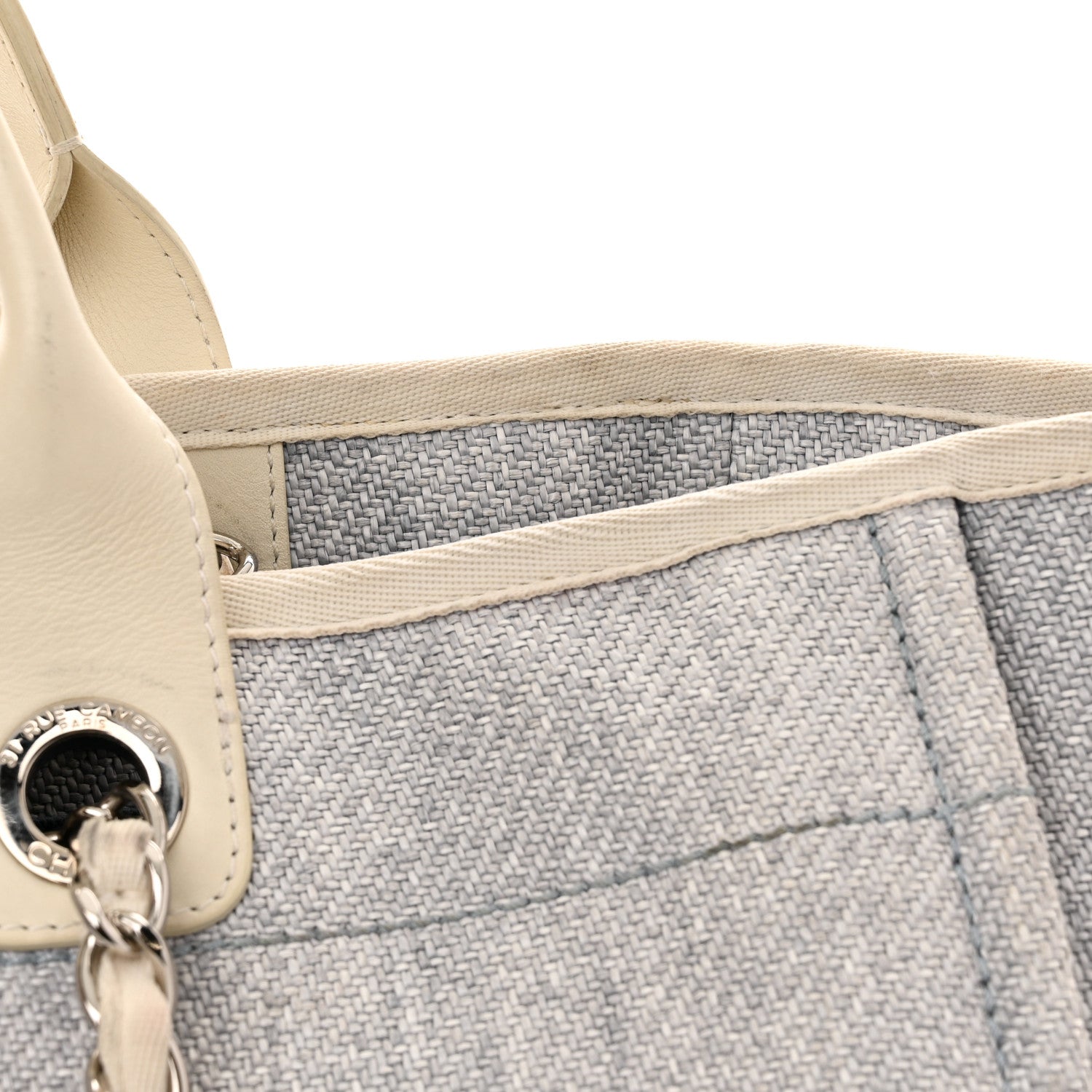Chanel Canvas Medium Deauville Tote Denim Blue 14 of 14