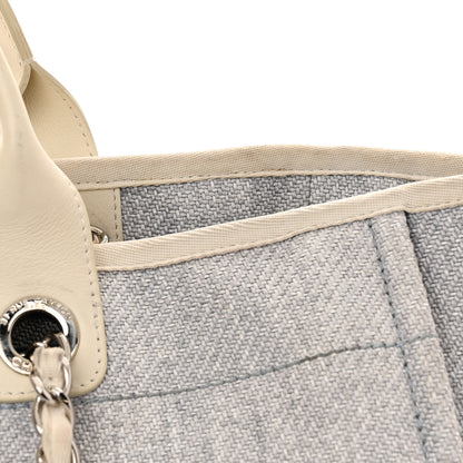 Chanel Canvas Medium Deauville Tote Denim Blue 14 of 14