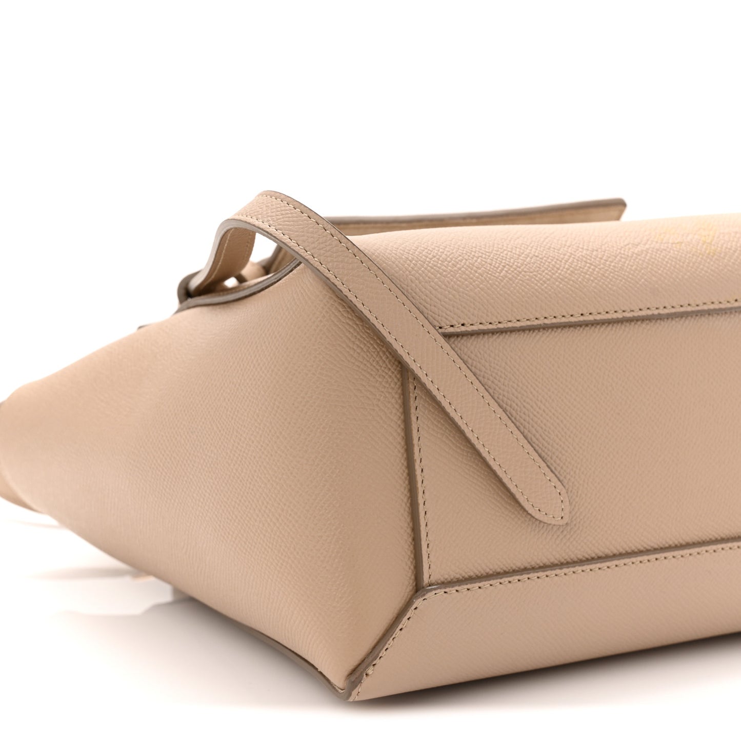 Grained Calfskin Micro Belt Bag Light Taupe
