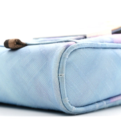 Fendi Econyl Nylon Cuoio Romano Baguette Crossbody Phone Pouch Azzurro 10 of 11