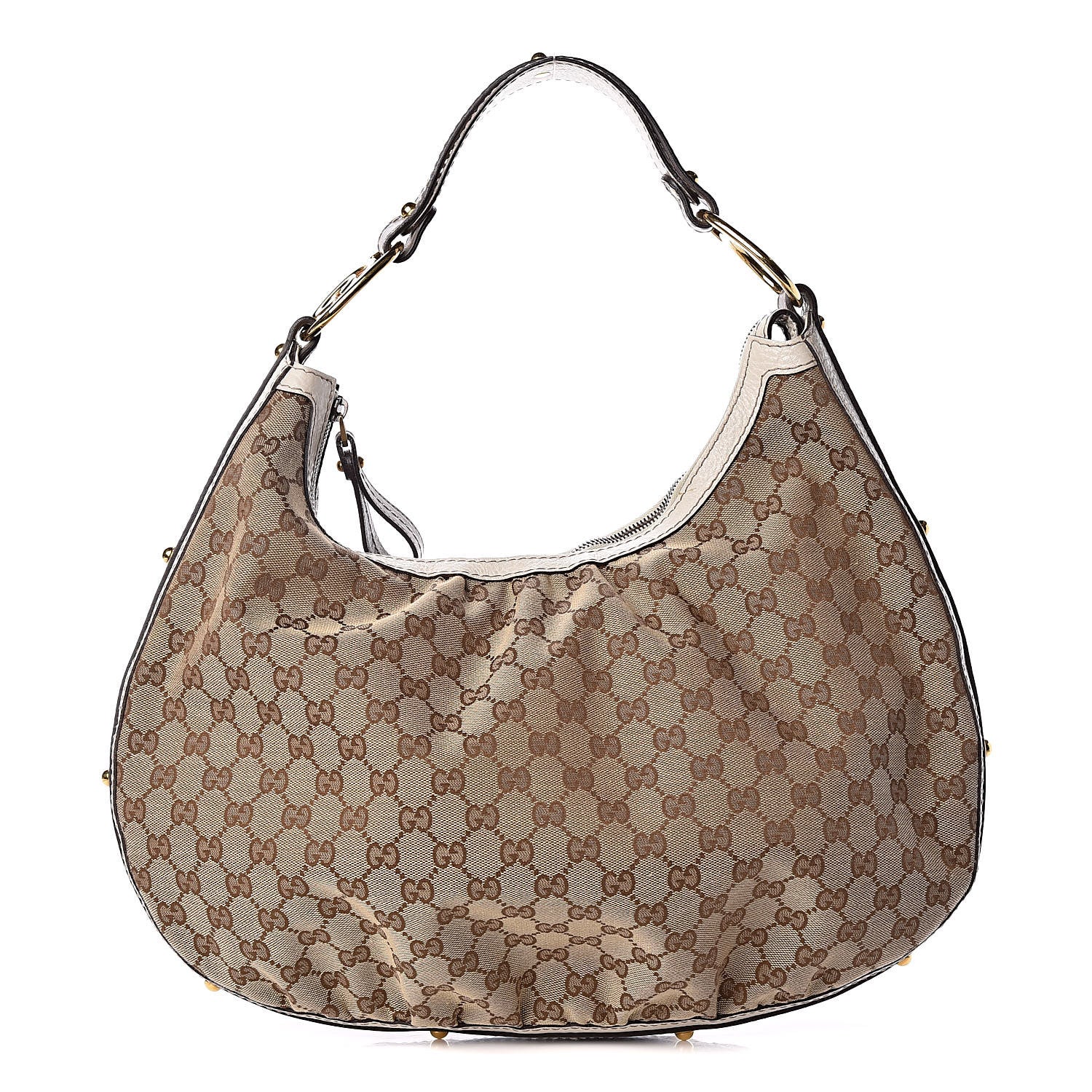 Gucci Monogram Medium Interlocking Hobo Off White 1 of 9