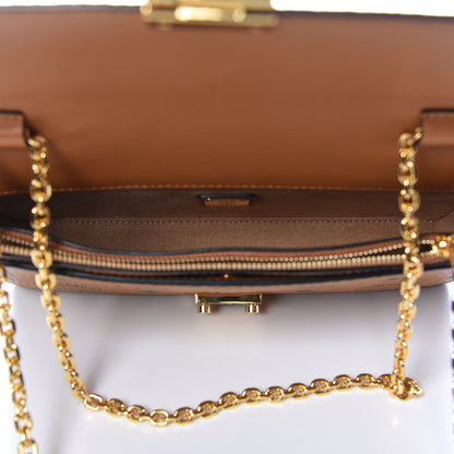 MCM Visetos Small Millie Crossbody Bag Cognac 5 of 9