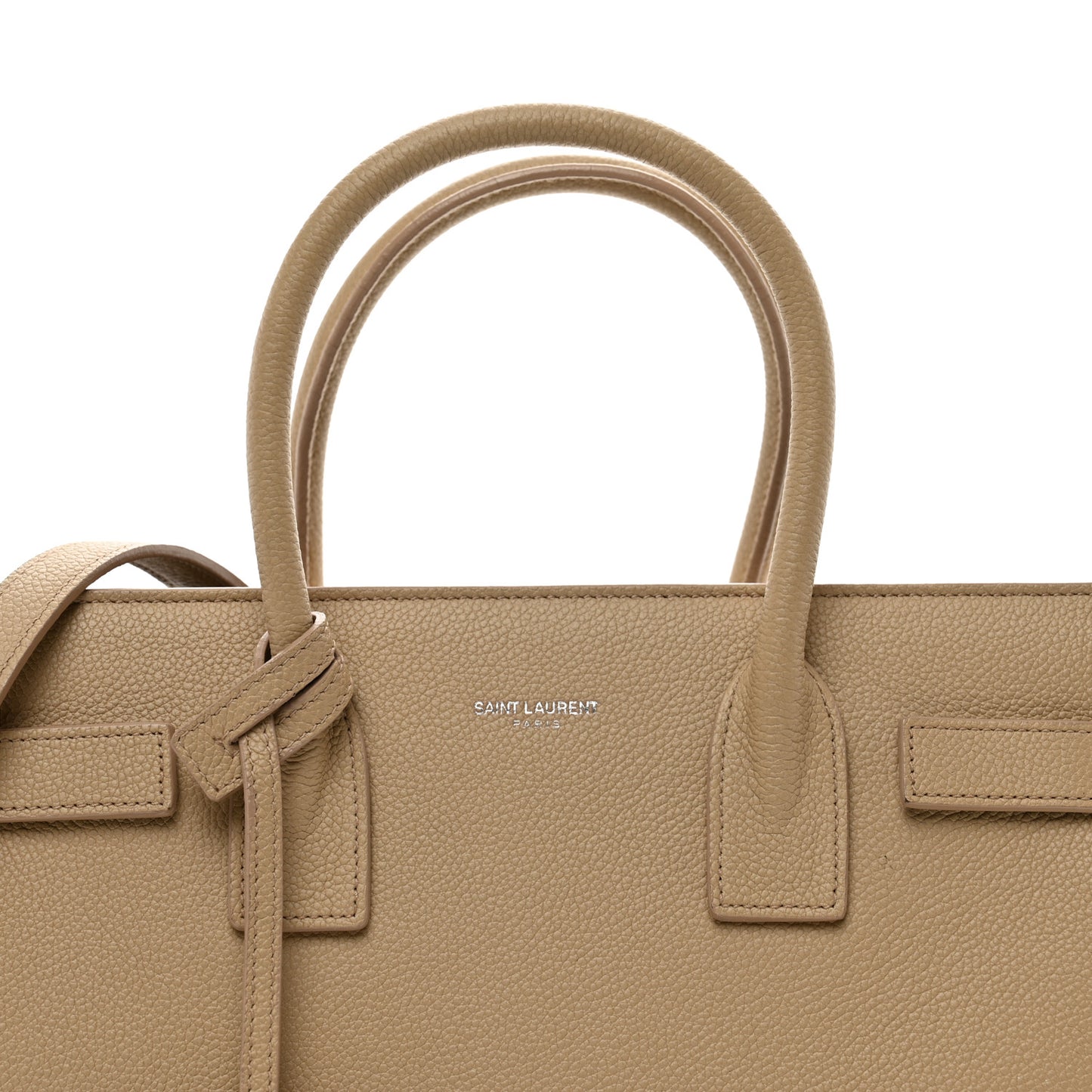 Grained Calfskin Baby Sac De Jour Dark Beige