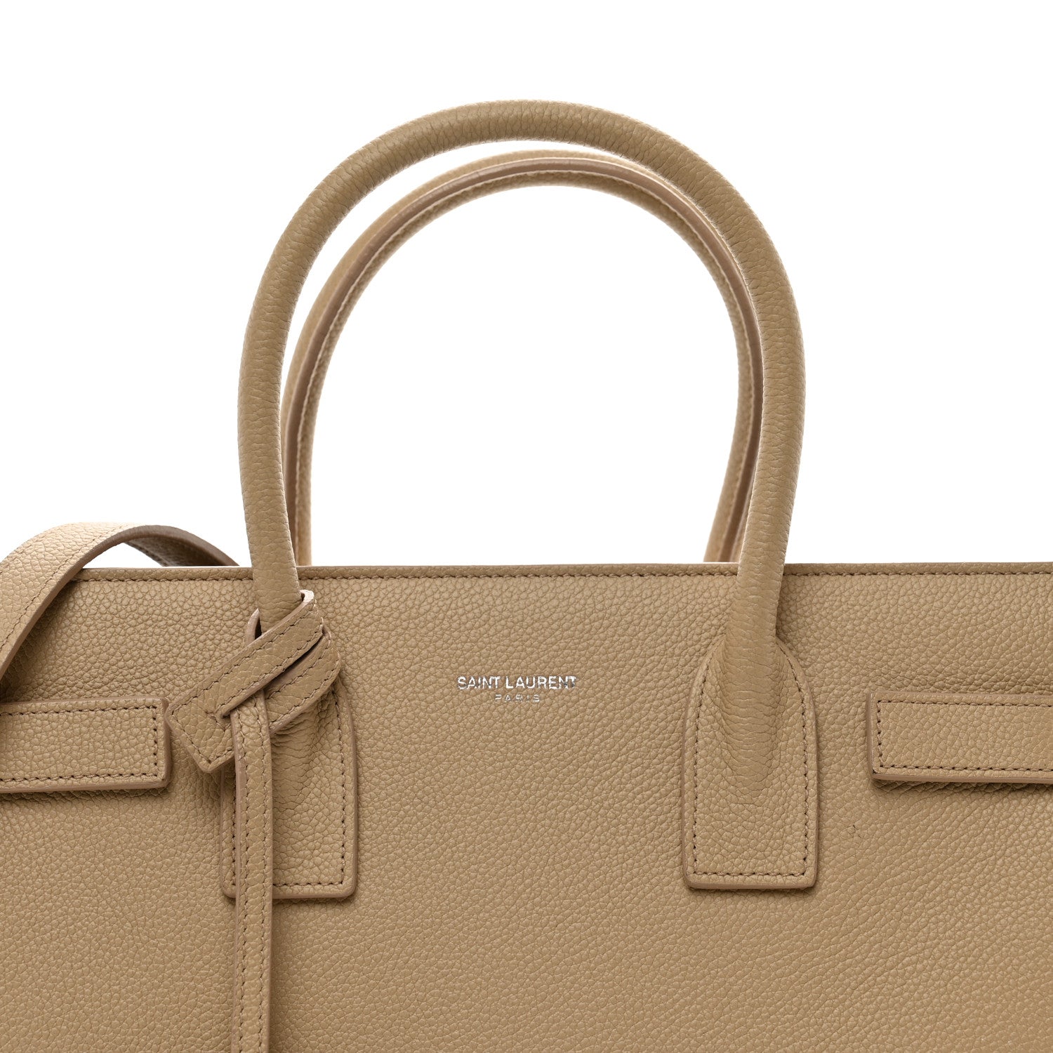 Saint Laurent Grained Calfskin Baby Sac De Jour Dark Beige 5 of 11