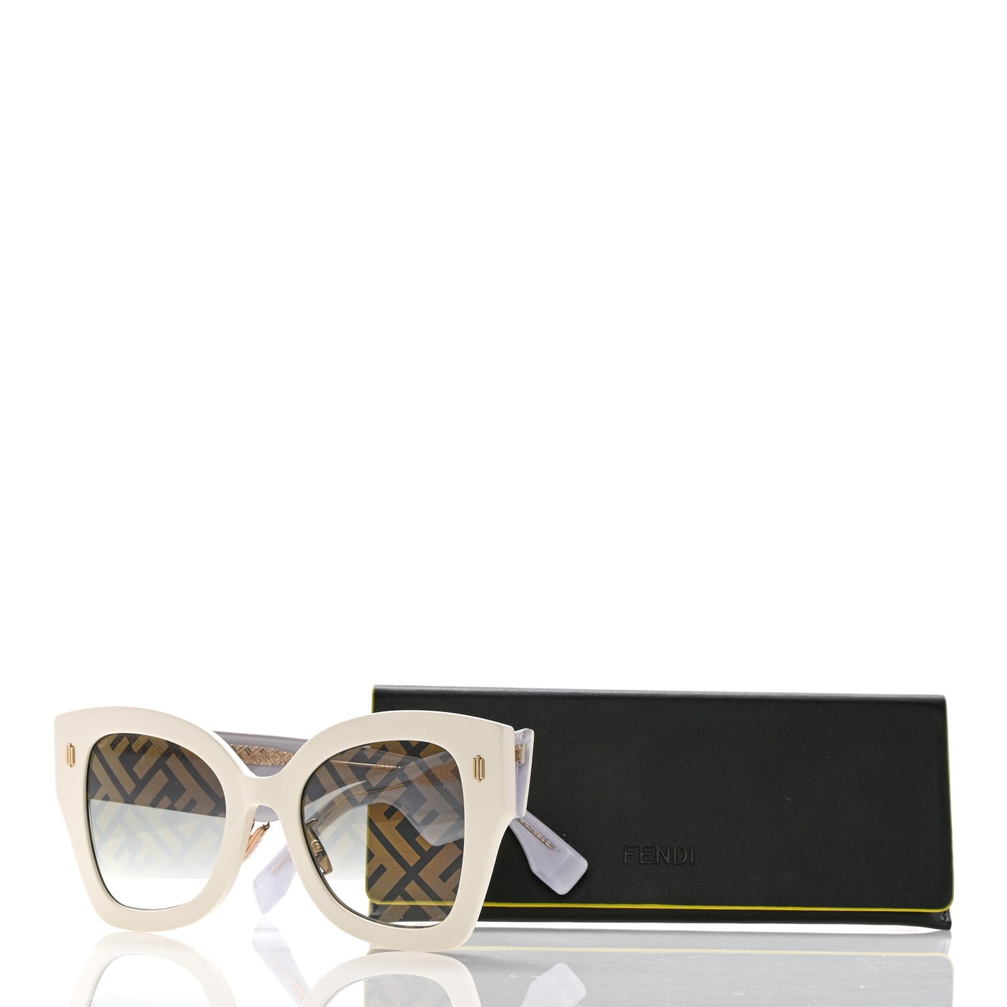 Acetate FF Sunglasses FF 0434/G/S White Gold