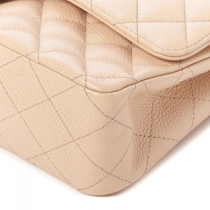 Chanel Caviar Quilted Medium Double Flap Beige Clair 4 of 9
