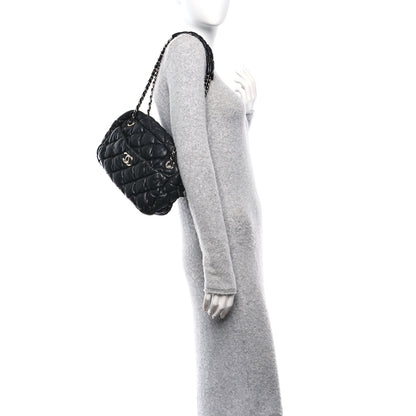 Chanel Lambskin Bubble Quilt Camera Case Black 2 of 10